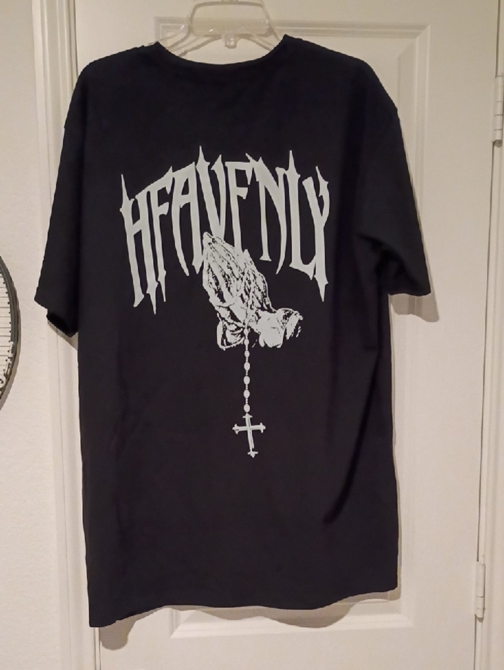 Heavenly Graphic Prayer Hands Tee  New